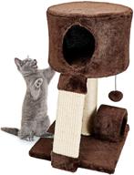 🐱 premium cat condo perch: ultimate cat tree with scratch post by animals favorite logo