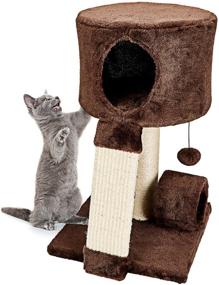 img 4 attached to 🐱 Premium Cat Condo Perch: Ultimate Cat Tree with Scratch Post by Animals Favorite