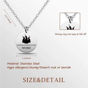 img 3 attached to 🎵 Hamilton Schuyler Sisters Bracelet: Angellca Peggy Eliza Jewelry - Perfect Gift for Hamilton Fans