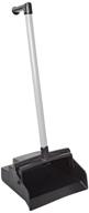 🧹 impact 2602i lobbymaster plastic lobby dust pan: sleek gray pvc handle, 32" height, 12" width, 11" depth, black logo