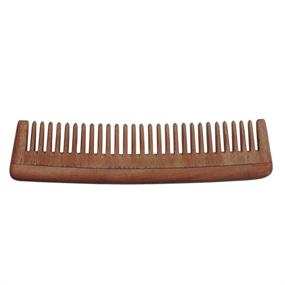 img 1 attached to 🌿 HealthGoodsIn - Pure Neem Wood Wide Tooth Comb for Shiny Hair, Organic Hair and Scalp Health, Wide-Tooth Comb