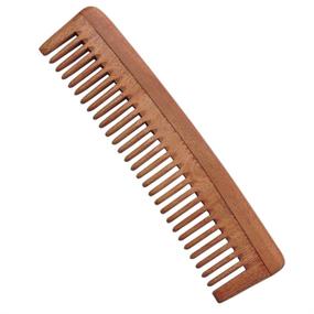 img 3 attached to 🌿 HealthGoodsIn - Pure Neem Wood Wide Tooth Comb for Shiny Hair, Organic Hair and Scalp Health, Wide-Tooth Comb