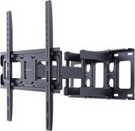 📺 ergo-innovate full motion tv wall mount bracket for 26-55 inch flat curved tvs - dual articulating swivel tilt extension arms, vesa 400x400mm, 99lbs capacity logo