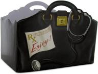 💼 премиум крупный подарочный набор на выздоровление: сумка для врачей burton & burton, упакованная с заботой. логотип