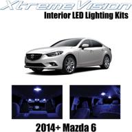 🚗 upgrade your mazda 6 2014+ with xtremevision blue interior led kit - includes 12 pieces & installation tool logo