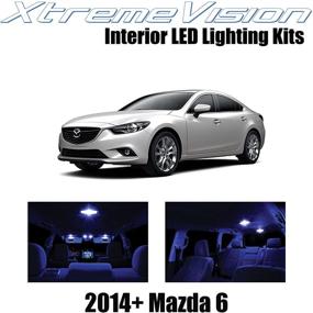 img 4 attached to 🚗 Upgrade Your Mazda 6 2014+ with XtremeVision Blue Interior LED Kit - Includes 12 Pieces & Installation Tool