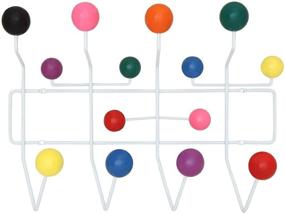 img 2 attached to 🧥 Modway Gumball: Stylish Mid-Century Wall-Mounted Coat Rack in Multicolored Design