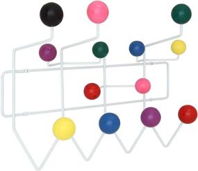 img 3 attached to 🧥 Modway Gumball: Stylish Mid-Century Wall-Mounted Coat Rack in Multicolored Design