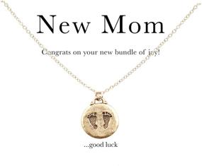 img 3 attached to 🌟 MaeMae Gold Filled Dainty Chain Pendant Necklace for Mom