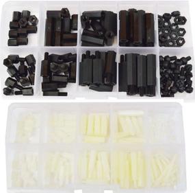 img 4 attached to 300Pcs M2 M3 Male-Female Nylon Hex Standoff Plastic Thread Motherboard Spacer Prototyping Kit for PCB, Quadcopter Drone, Computer & Circuit Board - Black/White Assortment