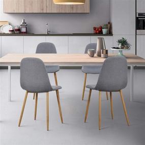img 4 attached to VECELO Modern Cushion Kitchen Restaurant Furniture and Kitchen Furniture