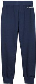 img 4 attached to Comfortable UNACOO Kids Girls Sweatpants 👧 with Elastic Waistband for Easy Pull-on Joggers