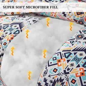 img 3 attached to FlySheep Comforter Geometric Medallion Microfiber