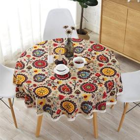 img 2 attached to 🌻 Lahome Sunflower Tablecloth for Restaurant Decor