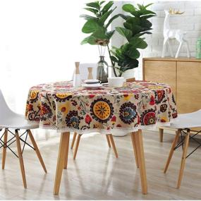 img 1 attached to 🌻 Lahome Sunflower Tablecloth for Restaurant Decor