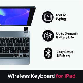 img 3 attached to 🔌 Brydge 9.7 Wireless Keyboard for iPad 6th Generation (2018), iPad 5th Generation (2017), iPad Pro 9.7", iPad Air 1/2 - Space Gray
