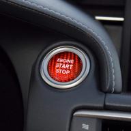 🔴 enhance your lexus engine with airspeed carbon fiber car engine start button sticker in red logo