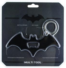 img 3 attached to 🔑 Мульти-инструмент Batman Bottle Opener Keychain от Paladone - Официальная лицензированная продукция DC Comics