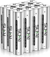 🔋 sukai aaa rechargeable batteries 12 pack - 1100mah high-capacity ni-mh rechargeable aaa batteries with low self-discharge - pre-charged for extended usage logo
