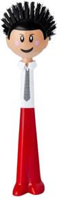 img 3 attached to Vigar Dolls Orlando Dish Brush: 9-1/4 inches, Red and Black - Premium Kitchen Cleaning Accessory