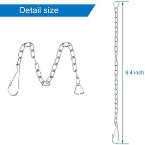 img 3 attached to 🚽 Stainless Steel Toilet Flapper Lift Chain Replacement - Fits Most Toilet Flappers (Pack of 3)