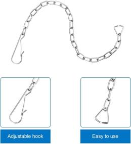 img 2 attached to 🚽 Stainless Steel Toilet Flapper Lift Chain Replacement - Fits Most Toilet Flappers (Pack of 3)