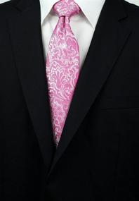 img 1 attached to Bows N Ties Necktie Vibrant Paisley Microfiber: Elevate Your Style with a Burst of Color!