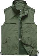 🏞️ gihuo lightweight outdoor pockets style3 khaki men's activewear logo