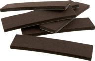 softtouch 4219495n: 1 x 4 inch brown felt strips - protect hardwood floors & slide furniture effortlessly logo