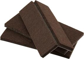 img 3 attached to SoftTouch 4219495N: 1 x 4 Inch Brown Felt Strips - Protect Hardwood Floors & Slide Furniture Effortlessly