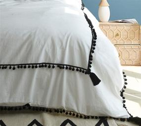 img 2 attached to Duvet Cover Bedding Tassel Comforter
