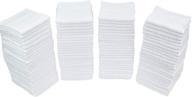 🧼 simpli-magic 79379 cotton washcloths, 50 pack: 12” x 12” bulk cleaning towels for all household needs logo