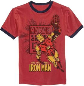 img 2 attached to 👕 Marvel Avengers Superheroes 4 Pack T-Shirt Set - Hulk, Iron Man, Captain America, Thor, Spider-Man - Boys