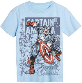 img 1 attached to 👕 Marvel Avengers Superheroes 4 Pack T-Shirt Set - Hulk, Iron Man, Captain America, Thor, Spider-Man - Boys