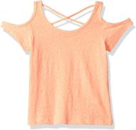 👚 girls' cold shoulder top by the children's place logo