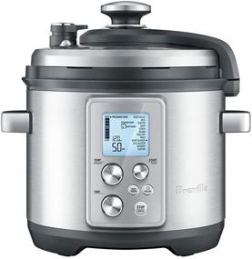 img 3 attached to 🔥 Breville BPR700BSS Фаст Слоу Про Скоростной и точный медленный кухонный утюг из нержавеющей стали: улучшение вашего опыта приготовления пищи скоростью и точностью