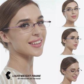 img 2 attached to 👓 JJWELL 3-Pack Blue Light Reading Glasses: Combat Eyestrain & Computer Glare in Style