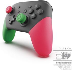 img 2 attached to 🎮 Enhance Your Gaming Experience with Skull & Co. Skin, CQC, and FPS Thumb Grip Set for Nintendo Switch Pro & PS5/PS4 Controllers - Animal Crossing, 3 Pairs (6pcs)