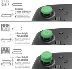 img 3 attached to 🎮 Enhance Your Gaming Experience with Skull & Co. Skin, CQC, and FPS Thumb Grip Set for Nintendo Switch Pro & PS5/PS4 Controllers - Animal Crossing, 3 Pairs (6pcs)