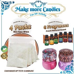 img 1 attached to 🕯️ Catchcraft Scented Candle Making Kit - Soy & Paraffin Wax DIY Art & Craft Supplies for Adults - Bulk Candles for Small Business & Home Essentials
