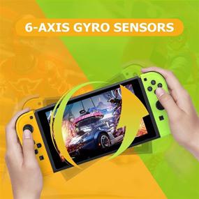 img 1 attached to 🎮 Switch Joypad Controller Compatible for Nintendo Switch, Joy Pads Controller with Wake-up Function and 6-Axis Gyro, Yellow and Green Color Option