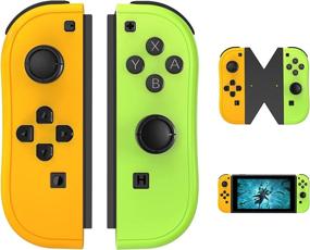 img 4 attached to 🎮 Switch Joypad Controller Compatible for Nintendo Switch, Joy Pads Controller with Wake-up Function and 6-Axis Gyro, Yellow and Green Color Option