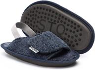 👦 stq lightweight adjustable boys' slippers - comfortable shoes for kids logo