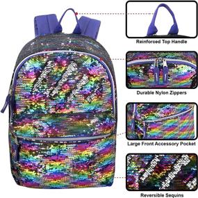 img 3 attached to Reverse Sequin Glitter Backpacks Changing