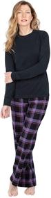 img 4 attached to Plaid Perfection: PajamaGram Women's Pajamas Set - Classic Womens Pajama Set