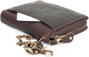 img 3 attached to Durable and Stylish Genuine Leather Wallet with Secure Zipper