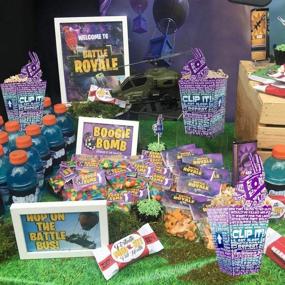 img 2 attached to 🎉 Birthday Party Supplies: Llama Gaming Decorations & Battle Royale Goodie Bags (10 Pack)