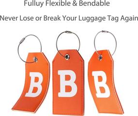 img 1 attached to Initial Letter Luggage Privacy Toughergun Travel Accessories for Luggage Tags & Handle Wraps