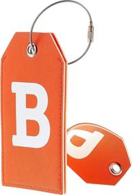 img 2 attached to Initial Letter Luggage Privacy Toughergun Travel Accessories for Luggage Tags & Handle Wraps