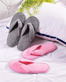 img 3 attached to Тапочки Eucoz одноразовые многоразовые разноцветные - Translate into Russian this product title: "Eucoz Slippers Washable Disposable Multicolor